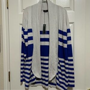 Cyrus Blue/Gray Color Block Cardigan